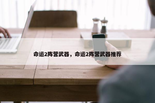 命运2阵营武器，命运2阵营武器推荐