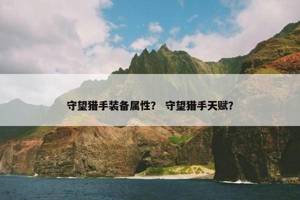 守望猎手装备属性？ 守望猎手天赋？