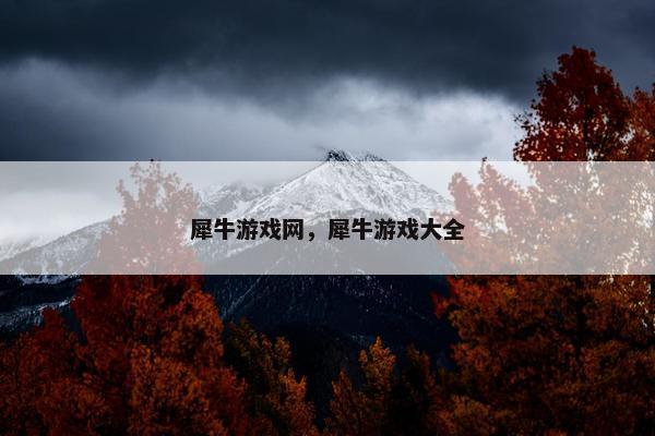 犀牛游戏网，犀牛游戏大全