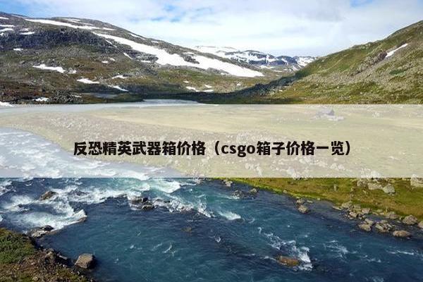 反恐精英武器箱价格（csgo箱子价格一览）