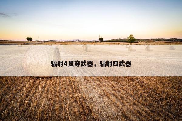 辐射4贯穿武器，辐射四武器