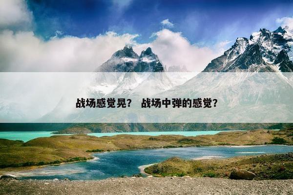战场感觉晃？ 战场中弹的感觉？