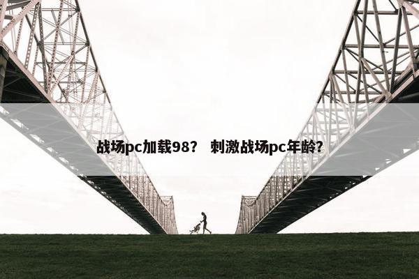 战场pc加载98？ 刺激战场pc年龄？