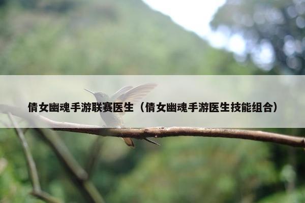 倩女幽魂手游联赛医生（倩女幽魂手游医生技能组合）