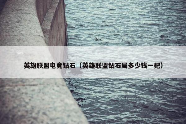 英雄联盟电竞钻石（英雄联盟钻石局多少钱一把）