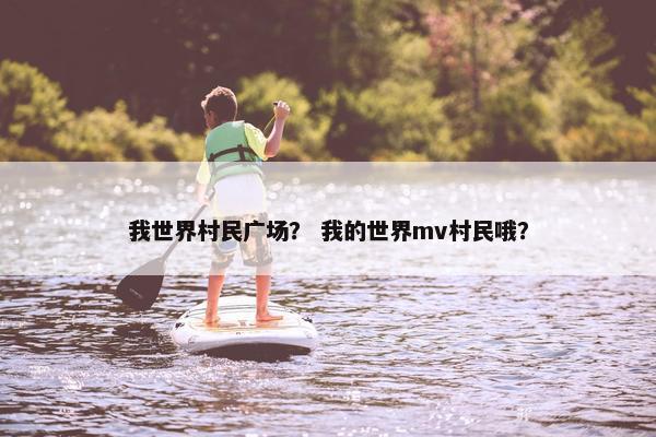 我世界村民广场？ 我的世界mv村民哦？
