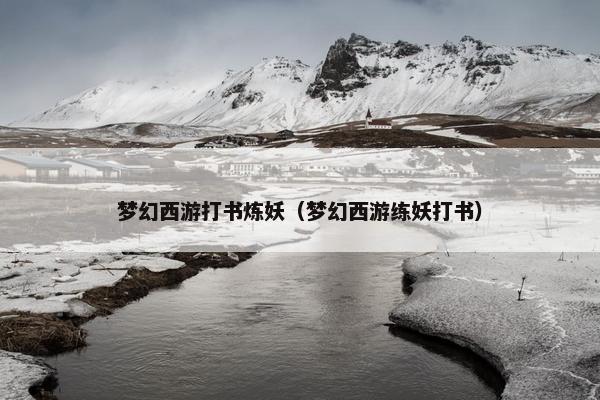 梦幻西游打书炼妖（梦幻西游练妖打书）
