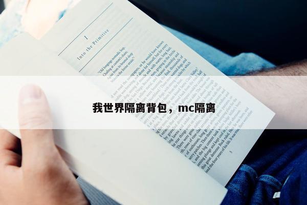 我世界隔离背包，mc隔离