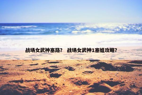 战场女武神塞路？ 战场女武神1塞姐攻略？