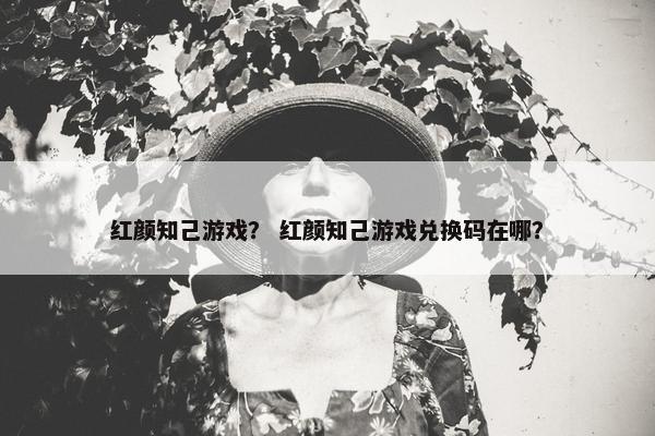 红颜知己游戏？ 红颜知己游戏兑换码在哪？