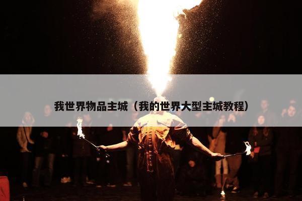 我世界物品主城（我的世界大型主城教程）