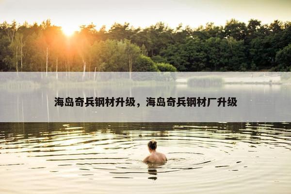 海岛奇兵钢材升级，海岛奇兵钢材厂升级