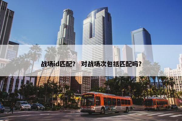战场id匹配？ 对战场次包括匹配吗？