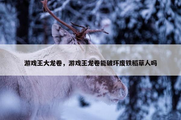 游戏王大龙卷，游戏王龙卷能破坏废铁稻草人吗