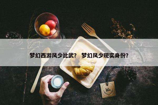 梦幻西游风少比武？ 梦幻风少现实身份？