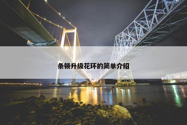 条顿升级花环的简单介绍
