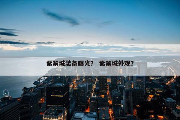 紫禁城装备曝光？ 紫禁城外观？