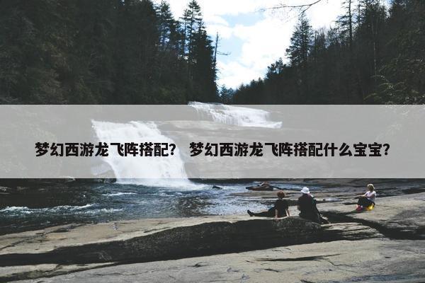 梦幻西游龙飞阵搭配？ 梦幻西游龙飞阵搭配什么宝宝？