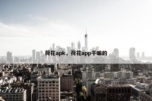 荷花apk，荷花app干嘛的