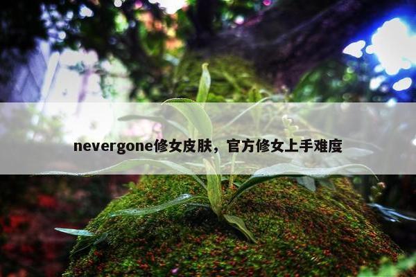 nevergone修女皮肤，官方修女上手难度