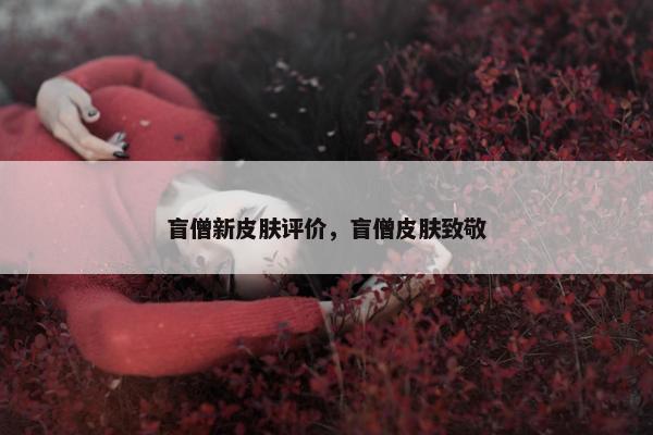 盲僧新皮肤评价，盲僧皮肤致敬