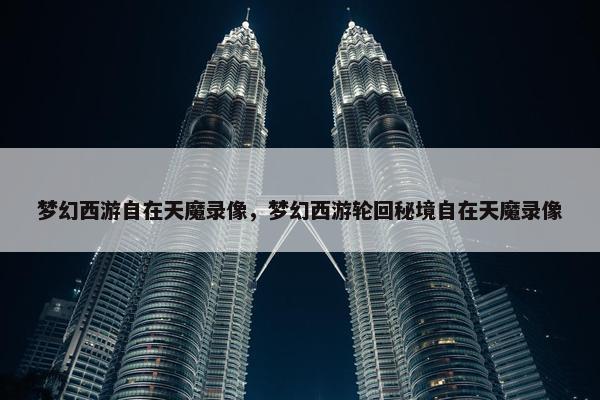 梦幻西游自在天魔录像，梦幻西游轮回秘境自在天魔录像