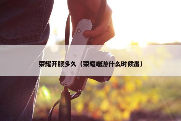 荣耀开服多久（荣耀端游什么时候出）