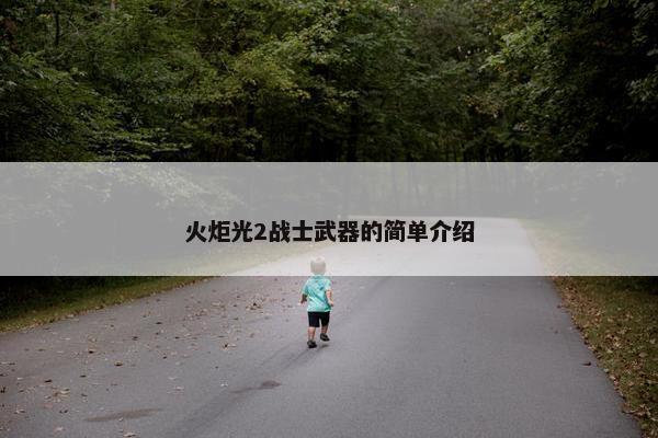 火炬光2战士武器的简单介绍