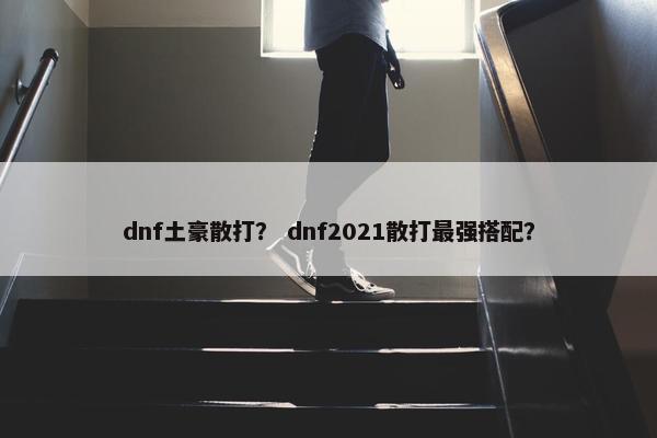 dnf土豪散打？ dnf2021散打最强搭配？