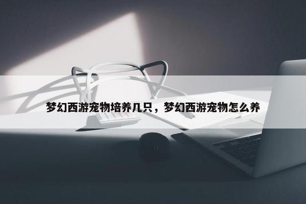 梦幻西游宠物培养几只，梦幻西游宠物怎么养
