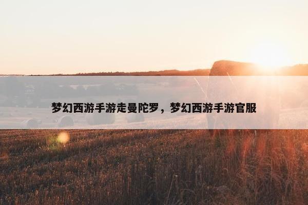 梦幻西游手游走曼陀罗，梦幻西游手游官服