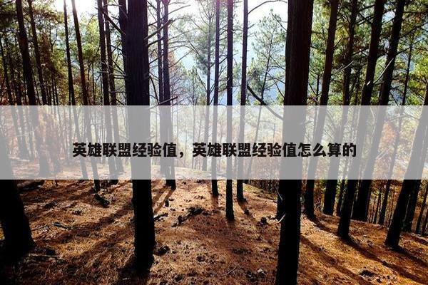 英雄联盟经验值，英雄联盟经验值怎么算的