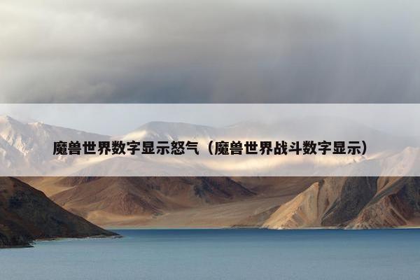 魔兽世界数字显示怒气（魔兽世界战斗数字显示）