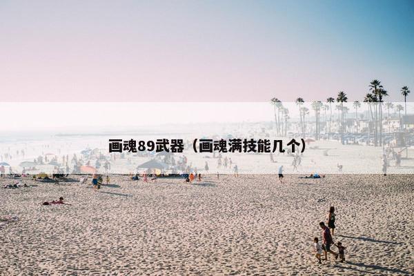 画魂89武器（画魂满技能几个）