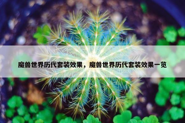 魔兽世界历代套装效果，魔兽世界历代套装效果一览