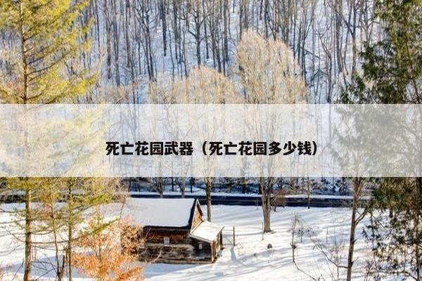 死亡花园武器（死亡花园多少钱）