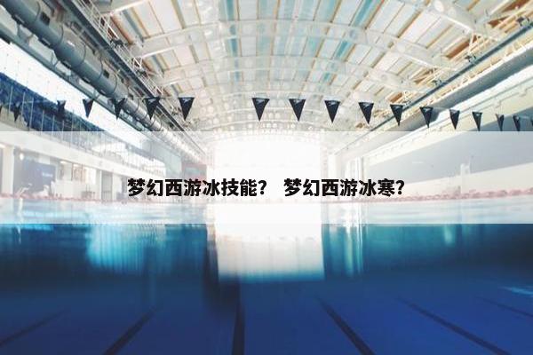 梦幻西游冰技能？ 梦幻西游冰寒？