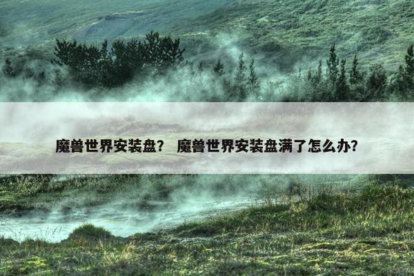 魔兽世界安装盘？ 魔兽世界安装盘满了怎么办？