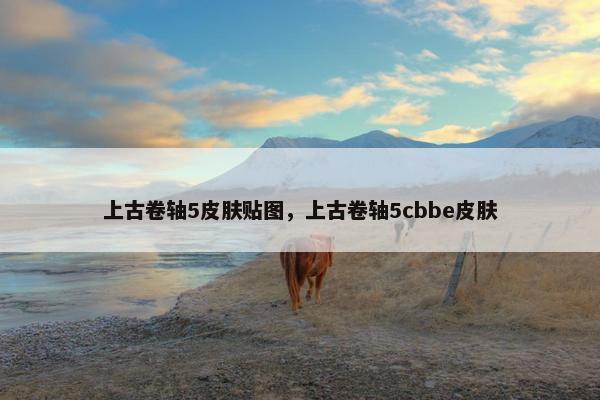 上古卷轴5皮肤贴图，上古卷轴5cbbe皮肤