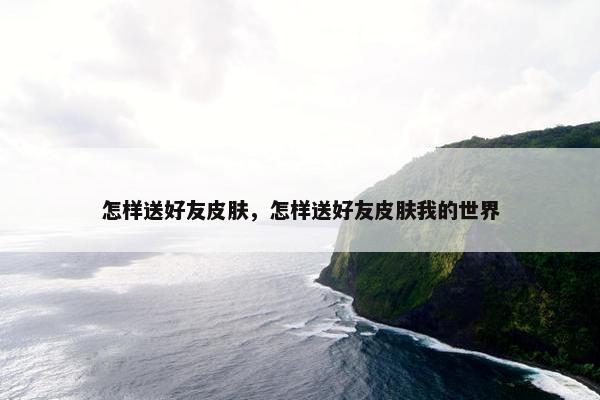 怎样送好友皮肤，怎样送好友皮肤我的世界