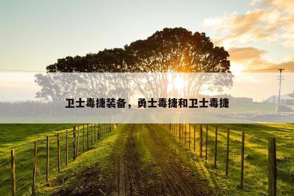 卫士毒捷装备，勇士毒捷和卫士毒捷