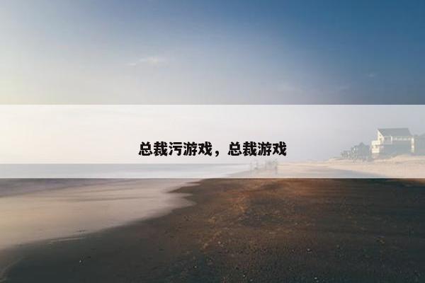 总裁污游戏，总裁游戏
