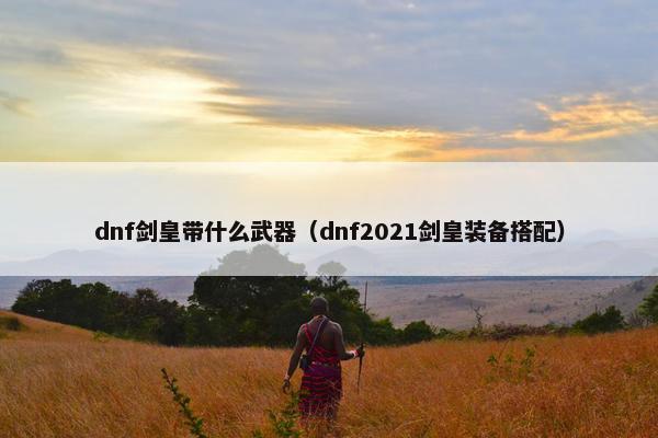 dnf剑皇带什么武器（dnf2021剑皇装备搭配）