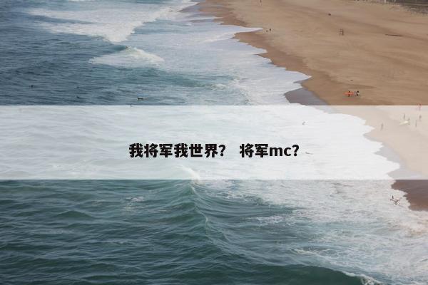 我将军我世界？ 将军mc？