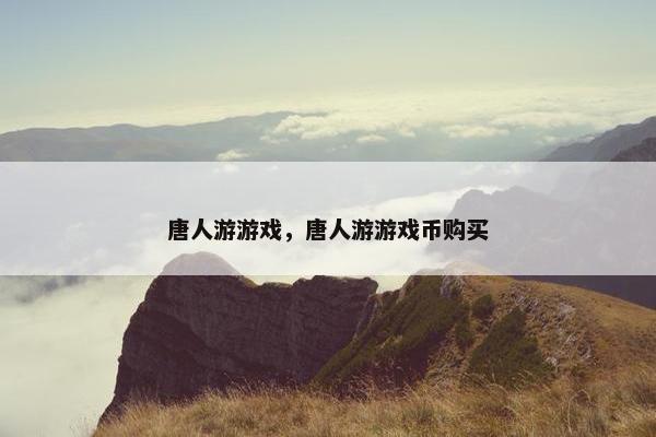 唐人游游戏，唐人游游戏币购买