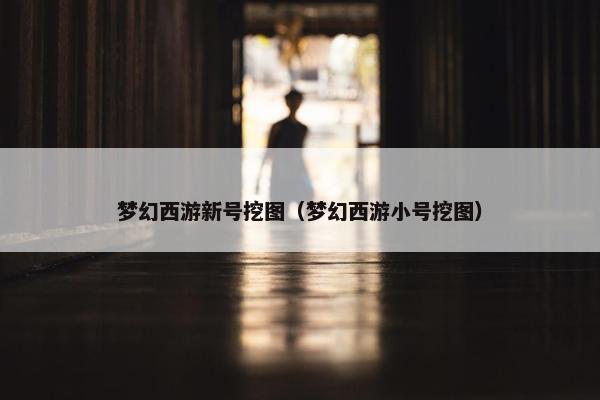 梦幻西游新号挖图（梦幻西游小号挖图）