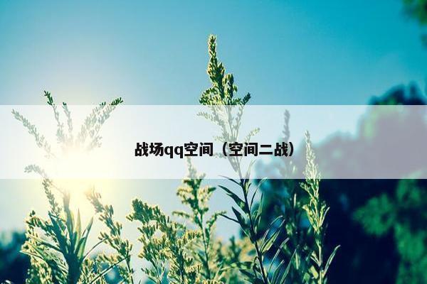 战场qq空间（空间二战）