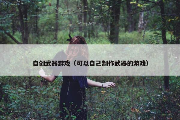 自创武器游戏（可以自己制作武器的游戏）
