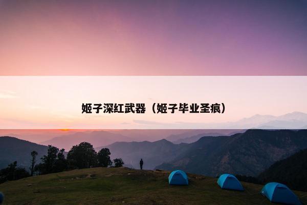 姬子深红武器（姬子毕业圣痕）