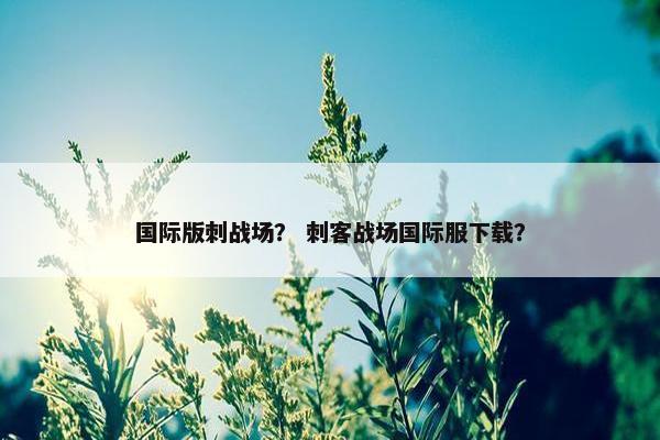 国际版刺战场？ 刺客战场国际服下载？